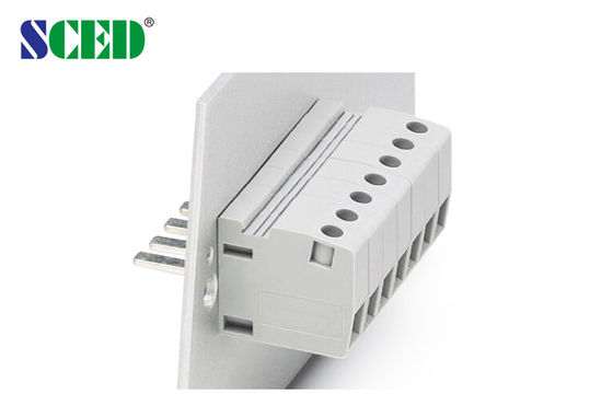 300V 65A Feed Through Terminal Blocks UL94-V0 Brass M4 PA66 10.1mm Terminal Width