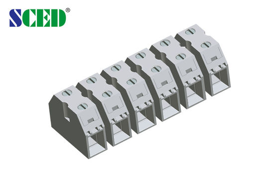 600V 50A Electrical Panel Mount Terminal Block Pitch 13.50mm , Double Levels