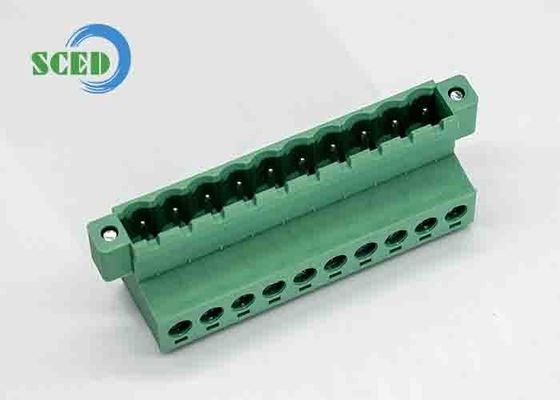 Pitch 5.08mm Single Level PCB PA66 M3 Plug-in Terminal Blocks For Industry Control Automation