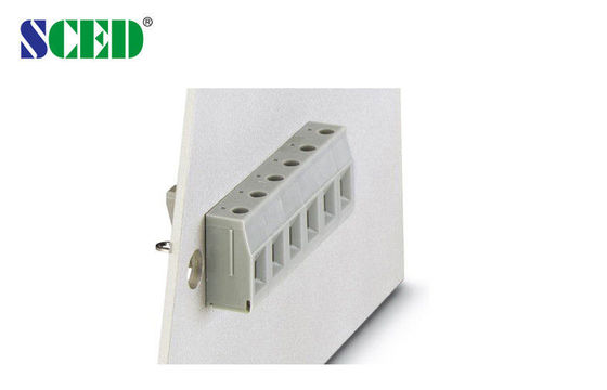Plastic Through Panel Din Rail Terminal Blocks With Electrical Wire Terminals