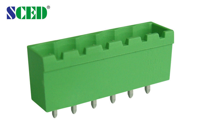 Pitch 3.81mm Plug In Terminal Block 2 - 24 Poles Green Plastic Male Part