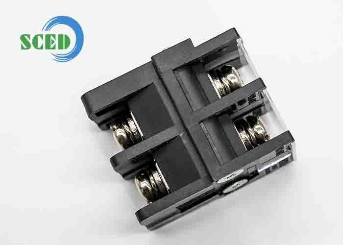 12.2mm Terminal Width Feed Through Terminal Block with Right Angle Wire Inlet and Brass Clamp Cage