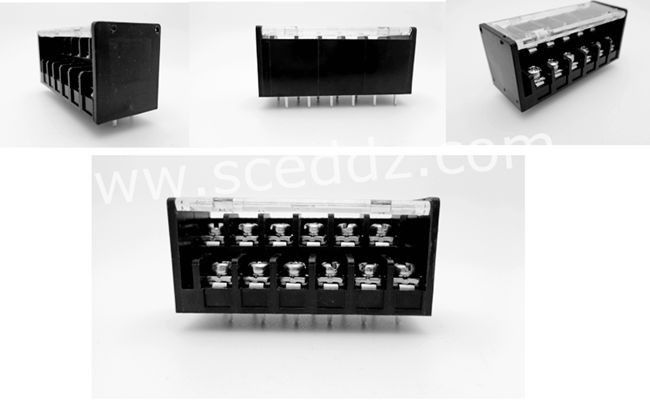 Dual Decks 7.62mm Spacing Electrical Barrier Terminal Blocks PBT For LED Power