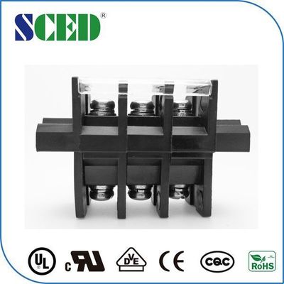 Pitch 13mm Panel Mount Terminal Block PC Đen Để chiếu sáng điện