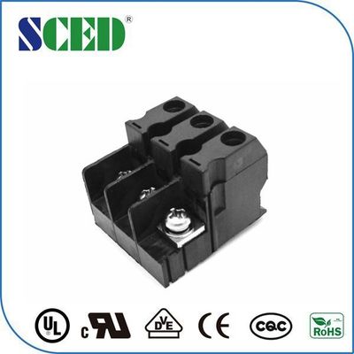 3 Pin Feed Through Terminal Block Pitch 12,7mm 600V PC Đen