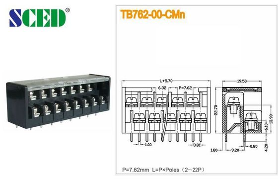 2-22 Cột Điện Barrier Terminal Block Connector 300 Volt