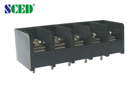 9.525mm Khối đầu cuối rào cản 300V 20A 2 - 24P PBT Đồng thau Kẹp vít Đầu nối cuối