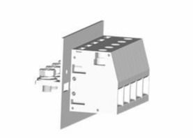 600V / 150A thông qua bảng điều khiển Khối đầu cuối Pitch 18,8mm 2-24 cực góc phải