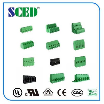 12 cực điện tử màu xanh lá cây PCB đầu cuối khối kết nối PA66 Pitch 2.54mm