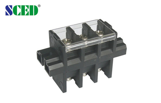 40A Panel Mount power terminal block connector Perforation Pitch 13mm M5 Screw Brass PBT