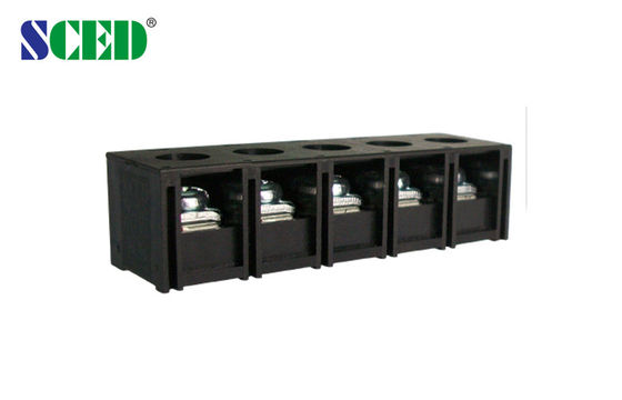 Đen 40A Bức chắn đầu cuối cho năng lượng với vỏ 2-18 cột / M4 vít đồng PBT