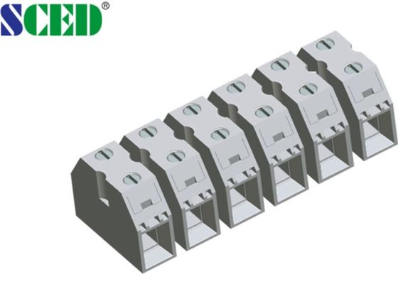 Khối đầu cuối vít xuyên 50A, bước răng 13.5mm, 2-16 cực, đồng