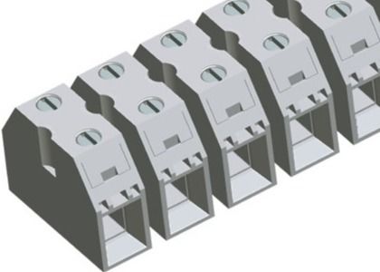 Vít thép 50A đầu cuối cấp thông qua đường nối 13.5mm 2-16 cột đồng