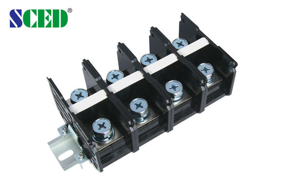 200A 600V High Current Rail Terminal Connectors, 24P Power Terminal Block 36.00mm Pitch