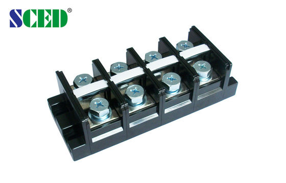 Đen High Current PCB Terminal Block Connector 36.00mm Pitch 600V 240A