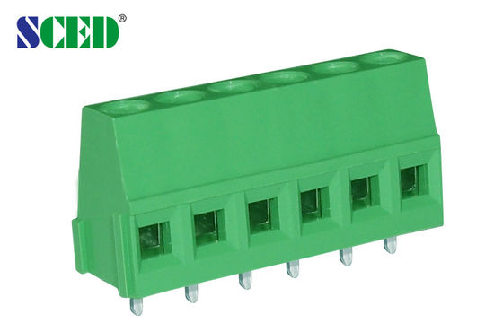 5.0mm 300V 10A PCB Terminal Block với ống dẫn dây góc phải, 2 cực - 24 cực