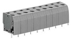 Khối đầu cuối lò xo PCB 300V 12A 16 PIN không vít bước 7.62mm