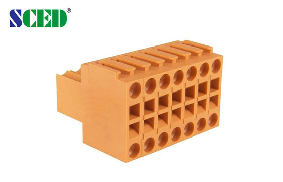 3.50mm Plug In Screwless Terminal Block With Single Level, 2*2P - 24*2P