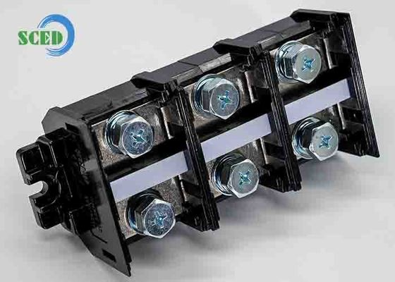 Khối đầu cuối ray 300A, 47.0mm, 600V, màu đen, vật liệu PC, đầu nối gắn vít