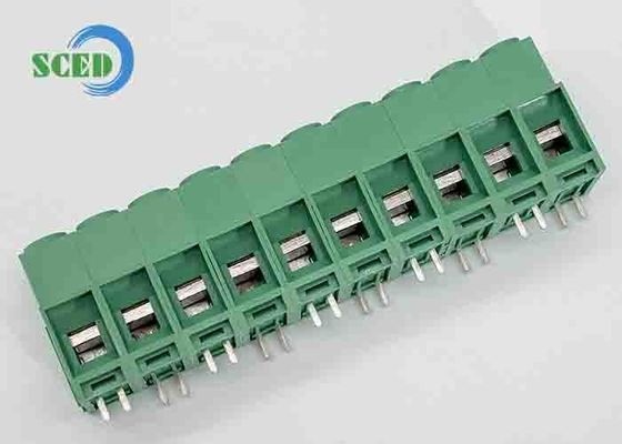 10.16mm 57A Khối đầu cuối PCB Đồng thau Xanh PA66 Mạ Niken