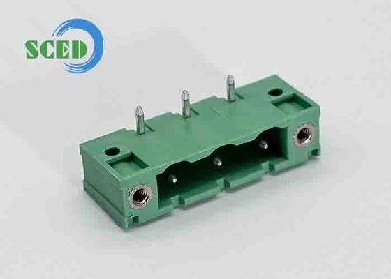 Các ổ cắm nam tiêu đề Pitch 7.62mm 300V 18A PA66 Pluggable Terminal Block