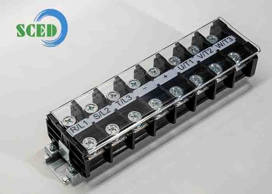 Khối đầu cuối dòng điện cao 600V 101A màu đen cho dây 2-20AWG trên PCB cho Trạm máy chủ