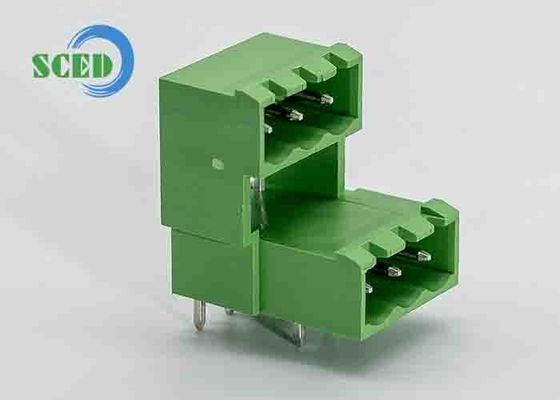 Đầu nối cắm PA66, đầu đực, hai tầng, bước răng 5.08mm, 300V, 18A