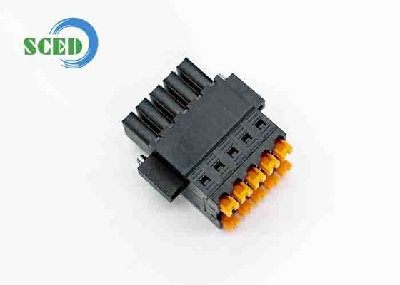 Kết nối khối đầu cuối cắm với độ cao 3,50mm Pitch 300V 10A và vật liệu PA66 UL94 V-0