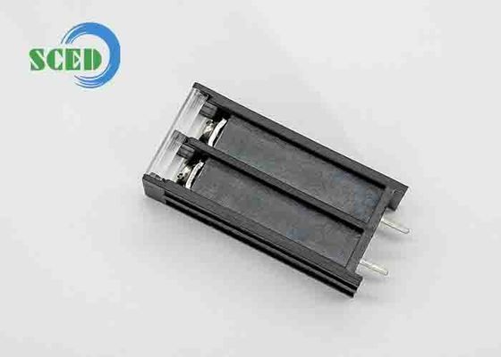 10.00mm Loại rào cản Khối đầu cuối 20A 300V nhựa đen 2 cột