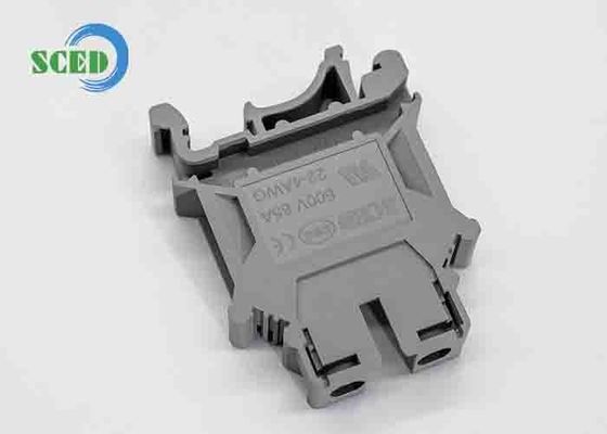 Khối đấu cuối ray DIN 600V Điện áp định mức 30A Dòng điện định mức bằng vật liệu nhựa PA và không có bất thường trong vòng 1 phút