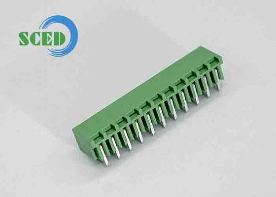 1.4mm Đường kính lỗ PCB Khối đầu cuối cắm được với đầu vào dây 45 độ và điện áp chịu đựng 3000V AC/phút