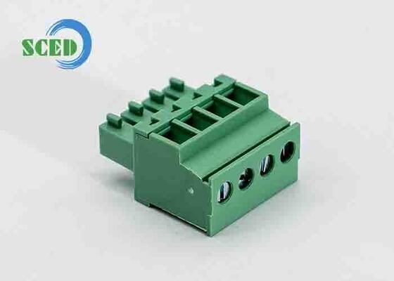 UL94 V-0 Khả năng bốc cháy Khối đầu cuối có cắm với vít M2 cho dòng điện 18A trong các hệ thống điện an toàn cao