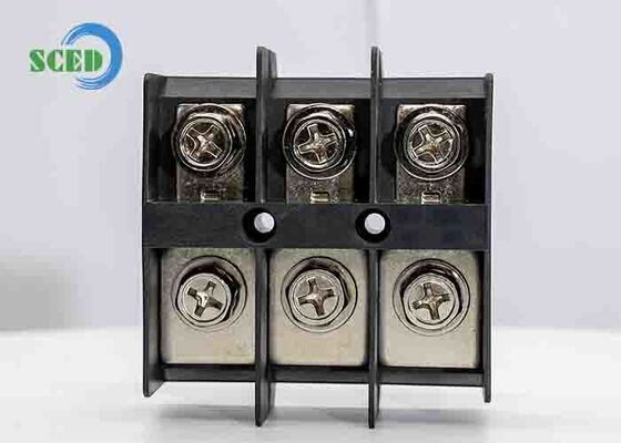 Khối đầu cuối dòng điện cao vỏ Polyamide với định mức dòng điện 200A và kết nối kẹp vít để phân phối điện