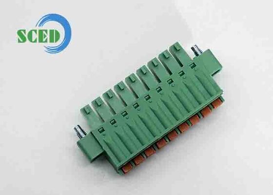 12-24 AWG Pluggable Terminal Block với Kháng cách nhiệt trên DC500V và PA66 Vật liệu nhựa cho các kết nối dây an toàn