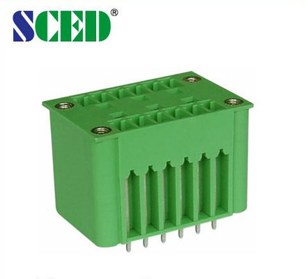 Đàn ông loại PCB Plug In Terminal Block PA66 Green Connector 3.50 3.81 5.08 7.62mm