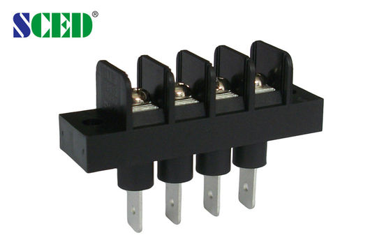 9.525mm PBT Barrier Terminal Block 300V PCB Fixing Screw
