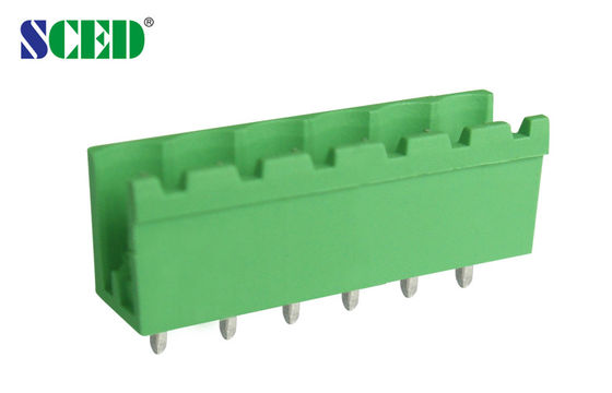 Cọc 7.62mm 300V 18A Khối đầu cuối cắm được Đầu nối đực 2-16 chân